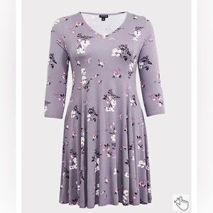 Torrid MINI JERSEY TRAPEZE DRESS